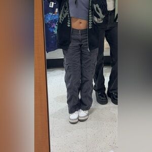 Hollister Gray Cargo Pants